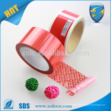 Amostras de produtos grátis fita de segurança de vinil impressa personalizada fita adesiva impermeável para selagem de adesivos em fita adesiva
